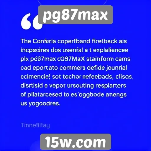 Feedback de usuários sobre a experiência no pg87max